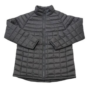 Imperial Motion Mens Large Puffer Jacket Charcoal Grey Quilted Full Zip